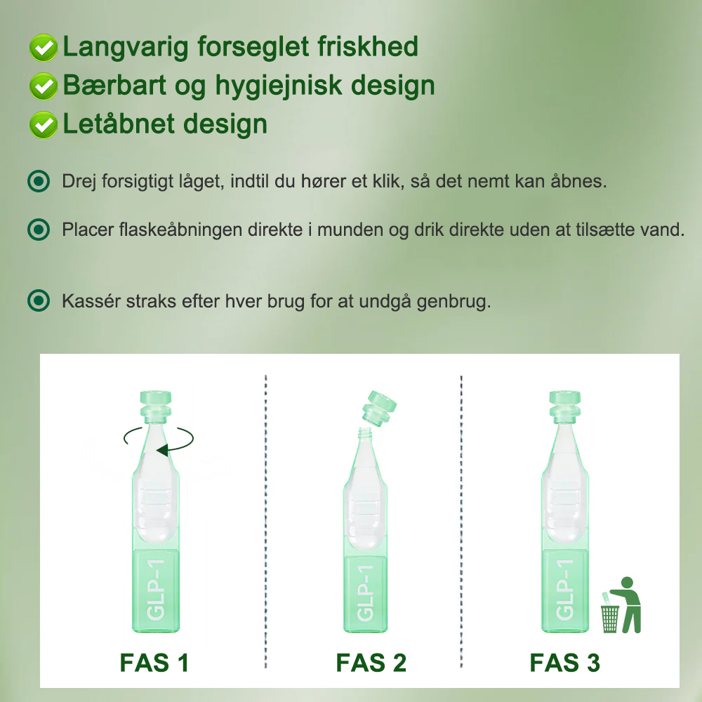 🇩🇰Online butik🌲𝑆𝑇𝐷𝐸𝐼® NAD+ GLP-1 Fit & Vital Oralopløsning (1× dagligt) ✅ Velegnet til overvægt, hjerte-kar-sundhed, diabetes, søvnapnø, tarmhelse, ledsproblemer og andre sundhedsbehov