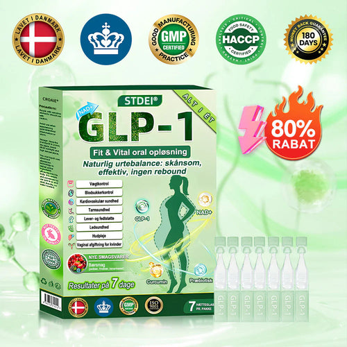 🇩🇰Online butik🌲𝑆𝑇𝐷𝐸𝐼® NAD+ GLP-1 Fit & Vital Oralopløsning (1× dagligt) ✅ Velegnet til overvægt, hjerte-kar-sundhed, diabetes, søvnapnø, tarmhelse, ledsproblemer og andre sundhedsbehov